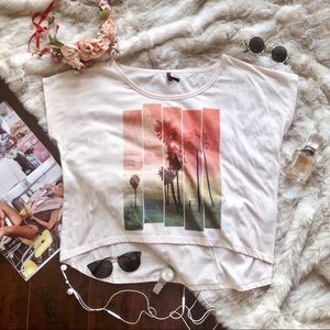 Loose Top with a Sunset Print